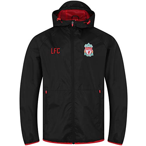 Liverpool FC - Chaqueta Cortavientos Oficial - para Hombre - Impermeable